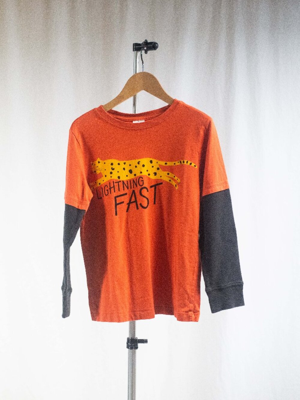 Hanna Andersson Lightning Fast Sueded Jersey Double Sleeve Tee